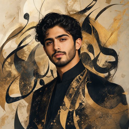 نمونه مرد — خطاطی