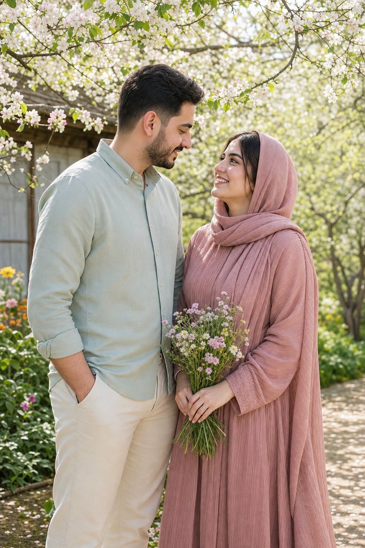 نمونه باغ بهاری