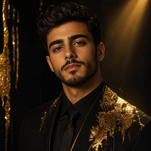 نمونه مرد — ورق طلا