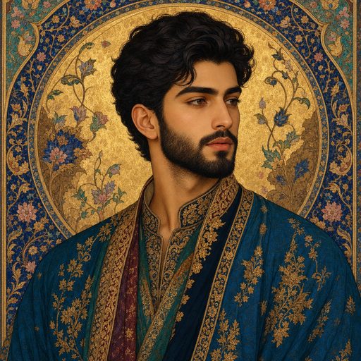 نمونه مرد — مینیاتور ایرانی