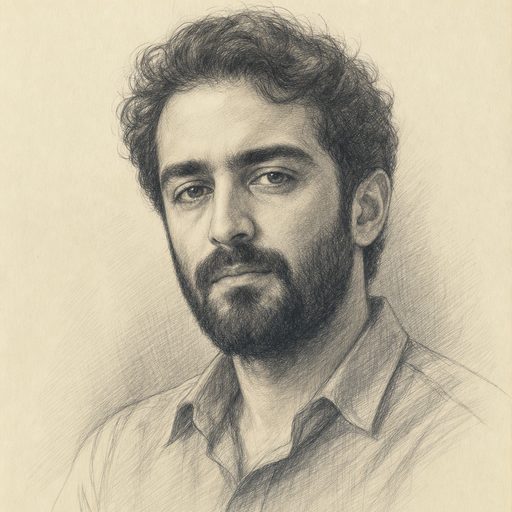 نمونه مرد — طراحی مدادی